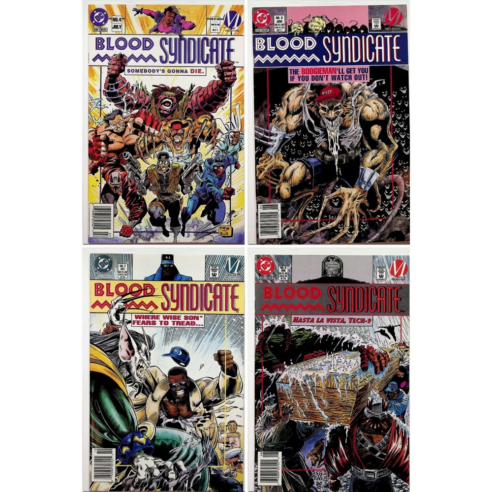 Milestone Comics Blood Syndicate #3 4 5 7 Lot DC Comic Books Vintage 1993